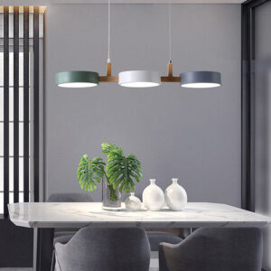 Contemporary Metal Cylinder Multi Light Nordic Pendant Light