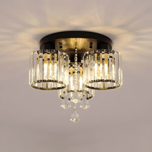 Alternative view of Contemporary Crystal Flush Mount Ceiling Lights