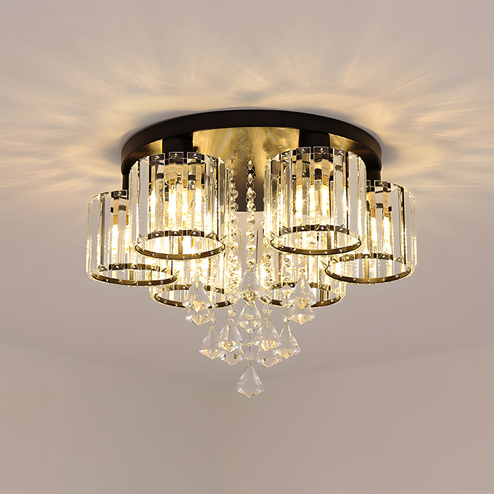 Contemporary Crystal Flush Mount Ceiling Lights - Image 5