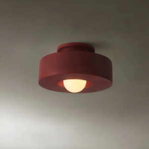 Alternative view of Modern Flush Mount Black Ceiling Light – Minimalist LED Fixture