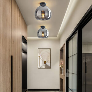 Alternative view of Retro Copper Glass Modern Ceiling Lights