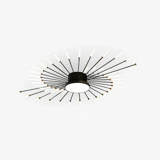 Modern Starburst LED Ceiling Light – Gold Flush Mount Feature - Image 11