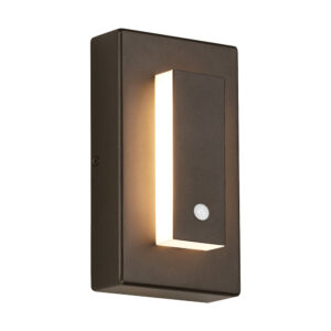 Modern Outdoor Wall Light with PIR Sensor – LED Motion Sconce