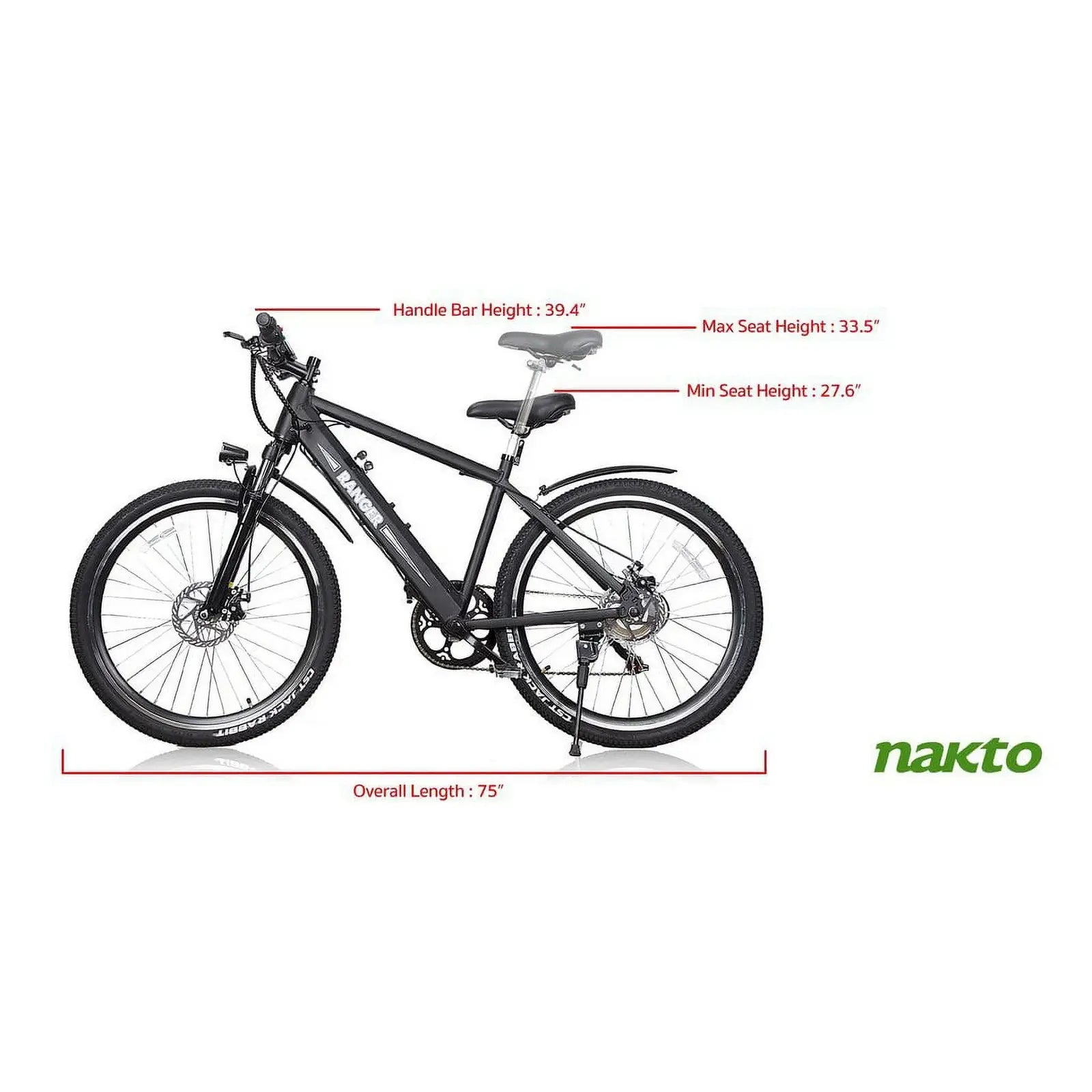 NAKTO Ranger Aluminiumlegierungsrahmen 26" Mountainbikes - Image 2