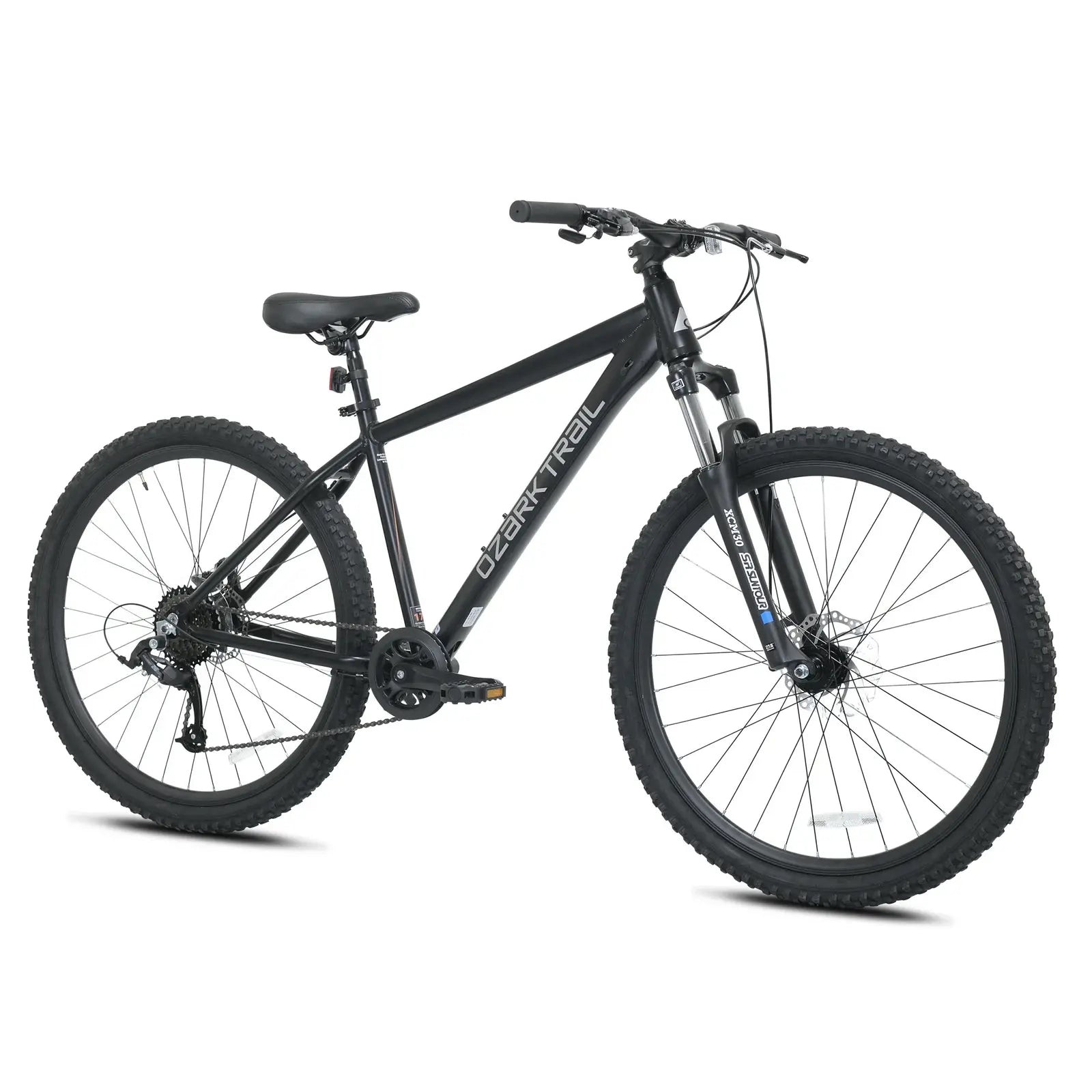 27,5" Ozark Trail Vibe Mountainbike, Rahmengröße Medium, geeignet für Fahrer mit einer Körpergröße von 1,60 m bis 1,73 m, Schwarz, Erwachsene - Image 2