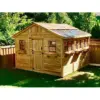 2 ft. W x 12 ft. D Cedar Wood Sunshed Garden Shed