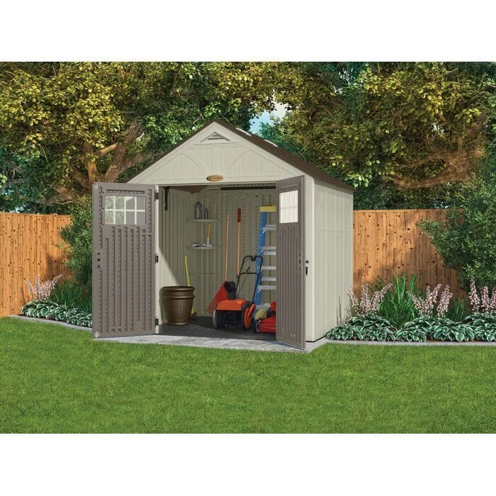 Suncast Tremont 8 ft. W x 7 ft. D Resin Storage Shed - Image 2