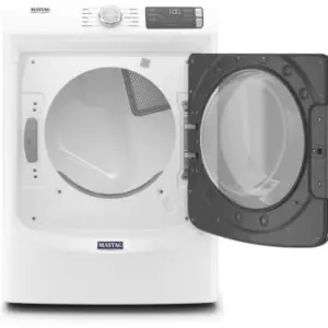 Alternative view of Stacked Washer & Dryer Set with Front Load Washer and Gas Dryer in White