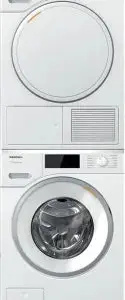 Miele Stacked Washer & Dryer Set with Front Load Washer and Electric Dryer