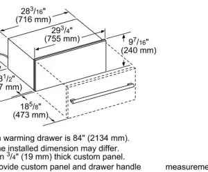 Alternative view of Thermador 30 Inch Warming Drawer with 2.2 cu. ft. Capacity