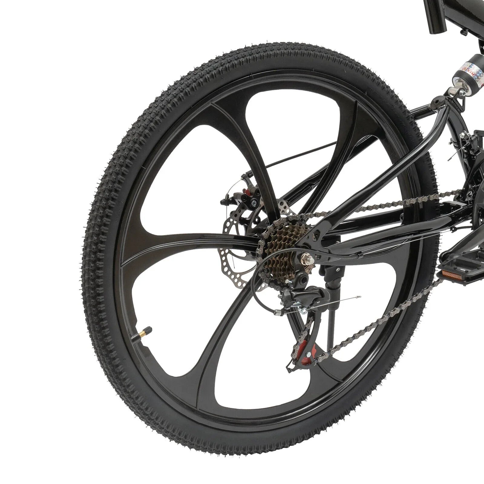 Miumaeov 26" Schwarzes Faltrad für Erwachsene, 21-Gang-Schaltung, faltbares Citybike, leichtes Campingfahrrad aus Kohlenstoffstahl, maximale Belastung 150 kg - Image 2