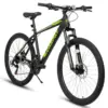 26-Zoll-Mountainbike für Erwachsene, leichter Aluminiumrahmen, Shimano 21-Gang-Schaltung, Schwarz+Grün