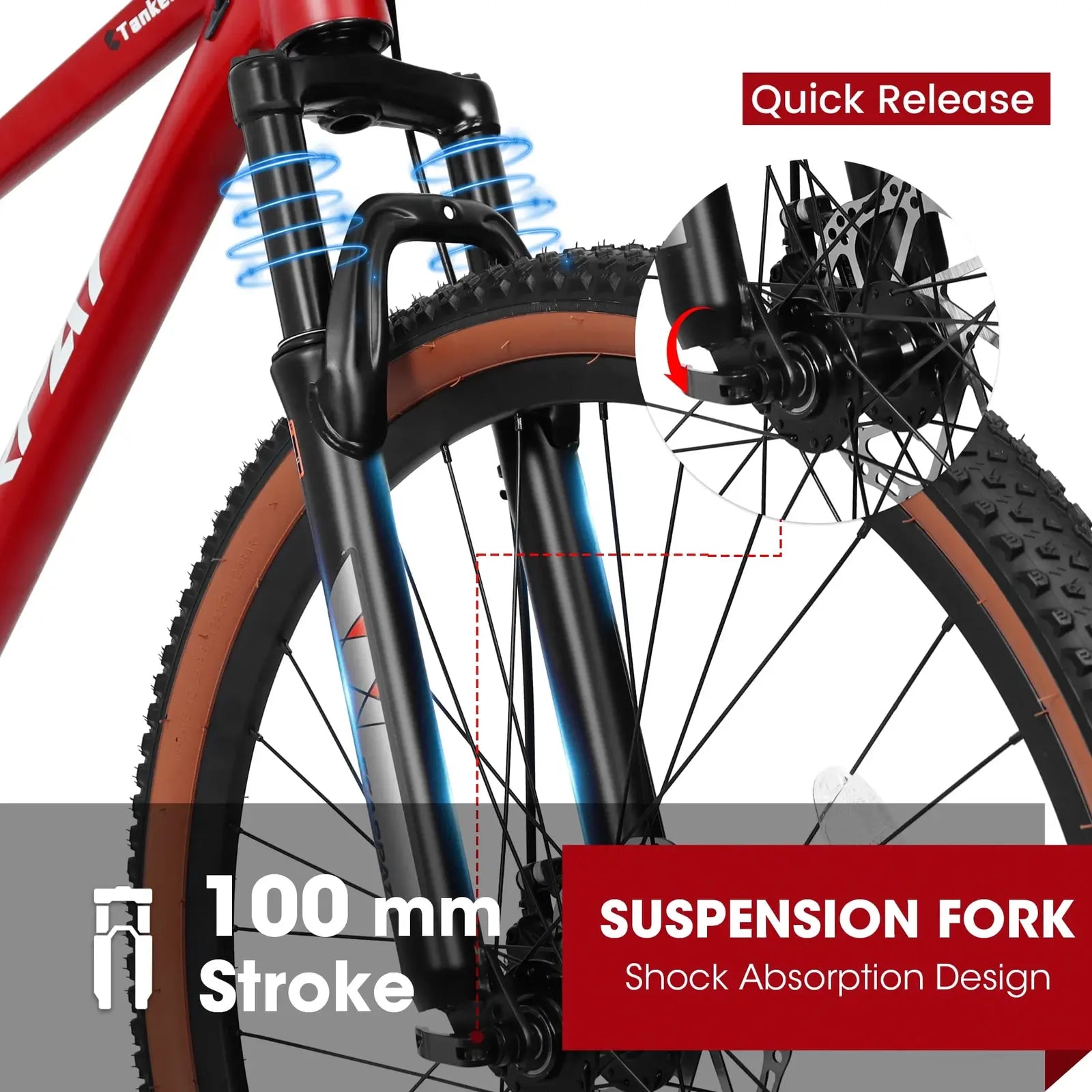 Mountainbike mit 27,5-Zoll-Rädern, 21 Gängen, Herren- und Damen-Trailbike, Citybike, Aluminiumrahmen, Scheibenbremsen, Daumenschalthebel, Federgabel