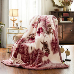 Double Layered Fluffy Weighted Blanket | Cozy Quilted Throw for Winter Bedding