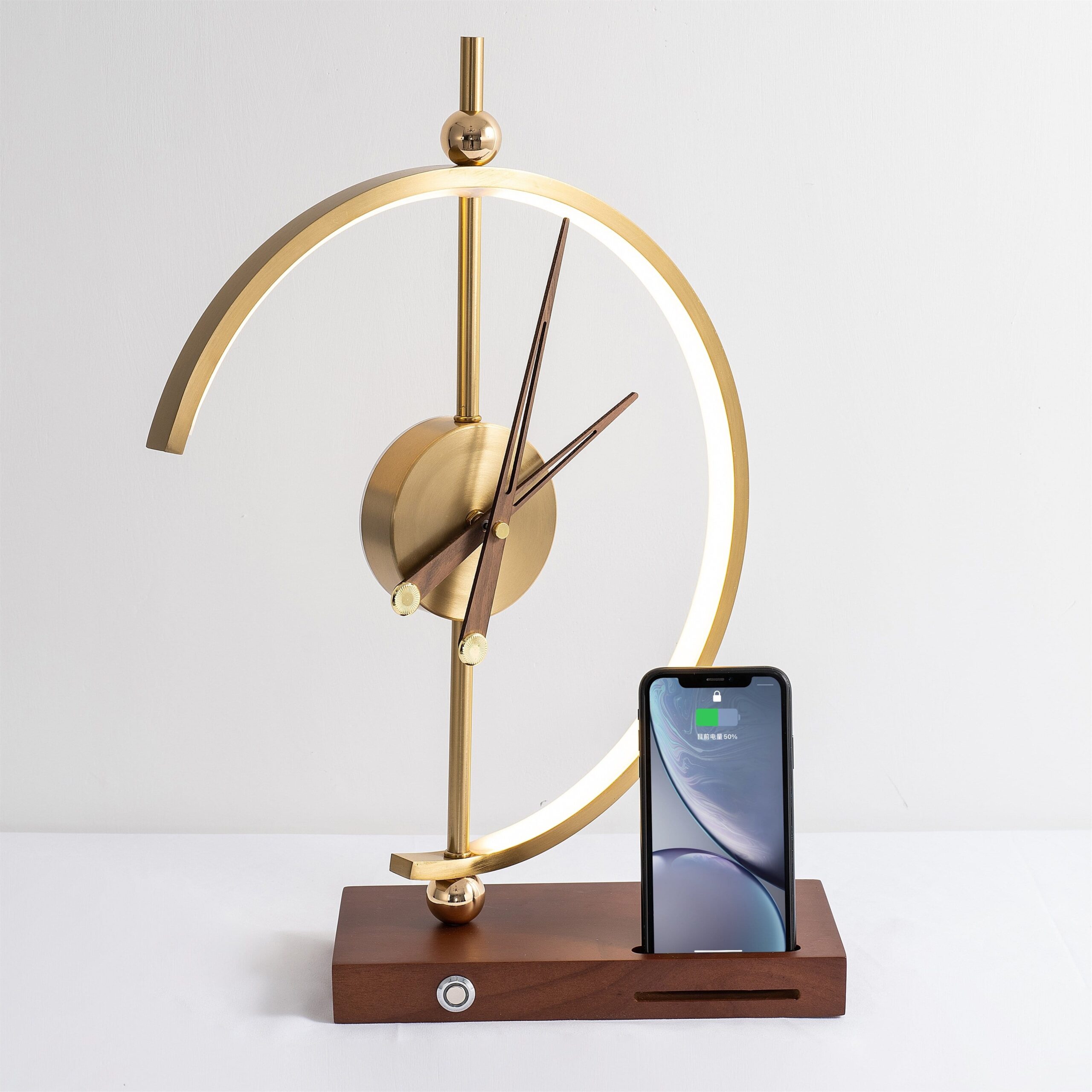 Modern LED Desk Clock with Sculptural Design - Image 7