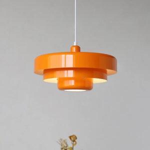Retro Tiered Pendant Light – Colourful Statement Lighting for Modern Interiors