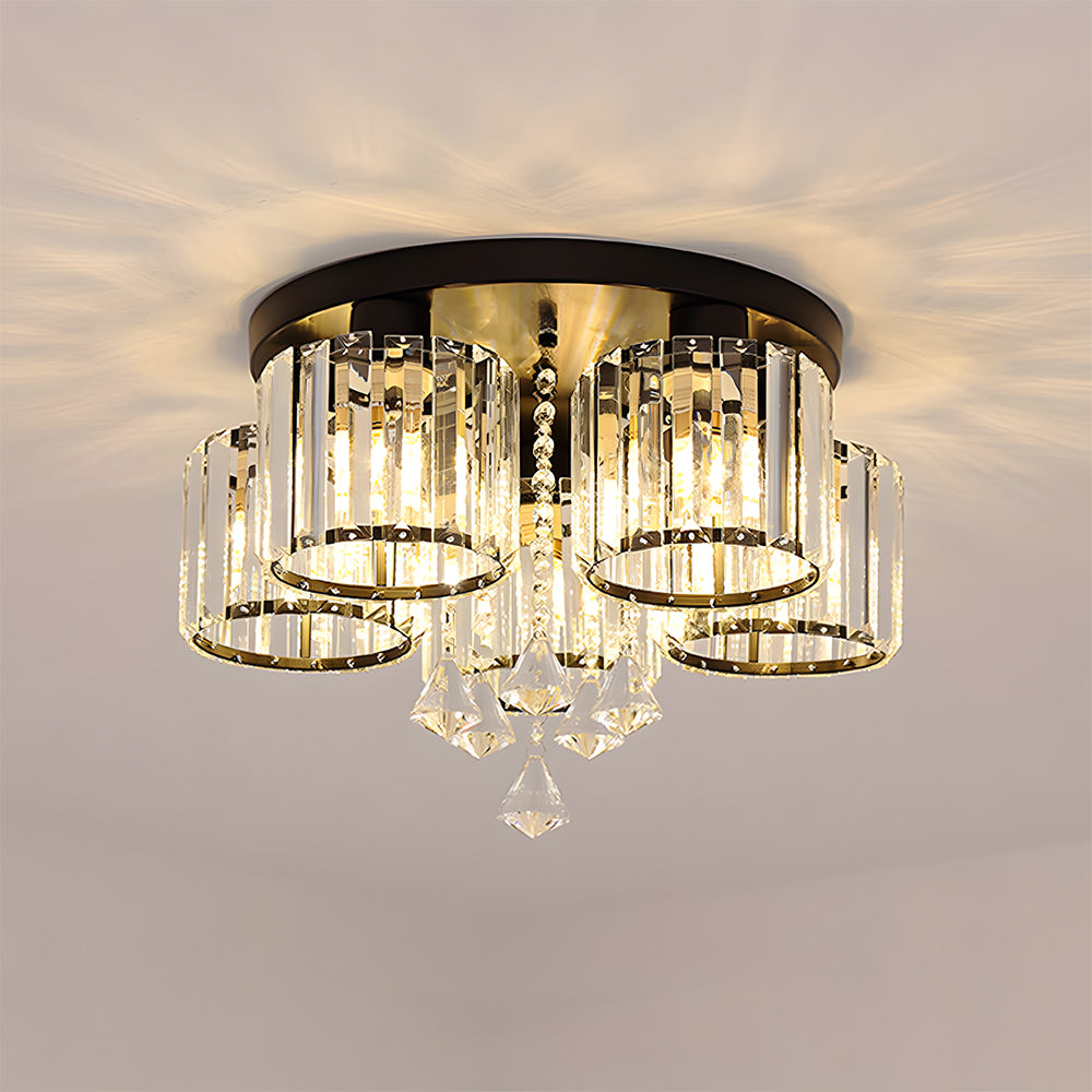 Contemporary Crystal Flush Mount Ceiling Lights - Image 3