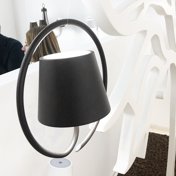 Modern Black Ring Pendant Light – Sculptural Hanging Lamp - Image 6