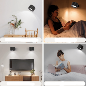 Alternative view of Modern Adjustable Wall Light – Black LED Spotlight Fixture
