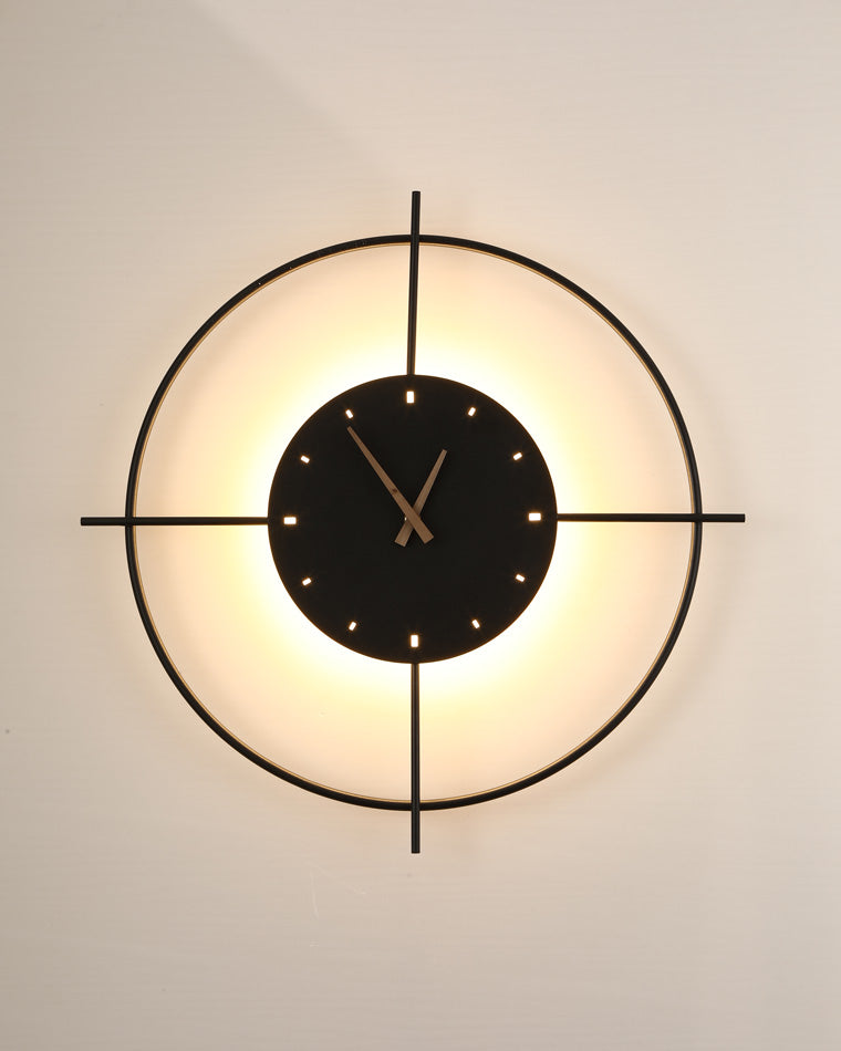 Modern Wall Clock with Backlight – Black LED Clock Design - Image 19