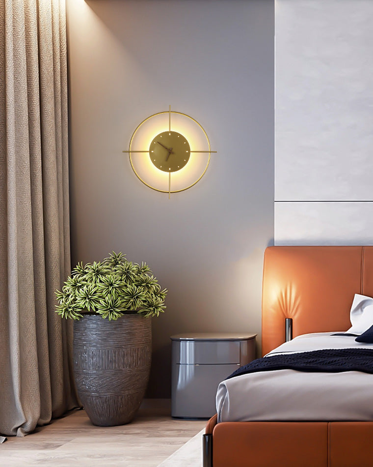 Modern Wall Clock with Backlight – Black LED Clock Design - Image 3