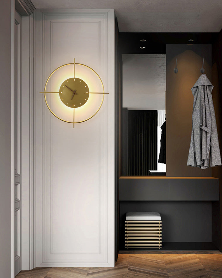 Modern Wall Clock with Backlight – Black LED Clock Design - Image 12