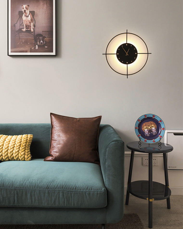 Modern Wall Clock with Backlight – Black LED Clock Design - Image 6