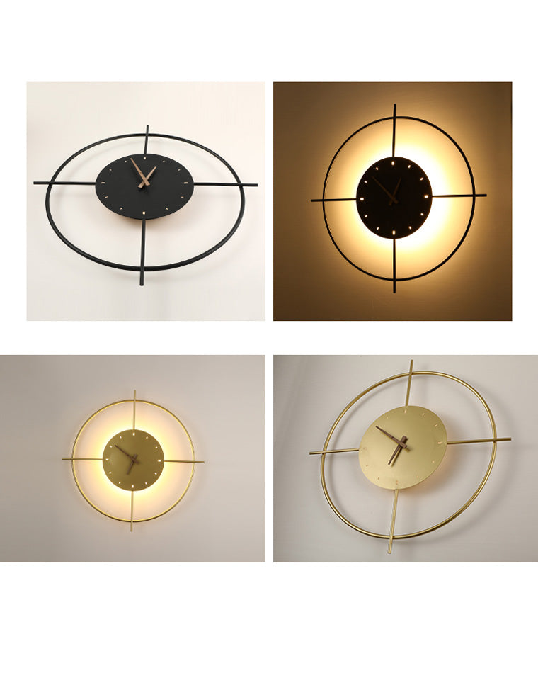 Modern Wall Clock with Backlight – Black LED Clock Design - Image 20