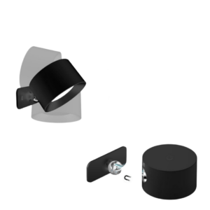 Modern Adjustable Wall Light – Black LED Spotlight Fixture