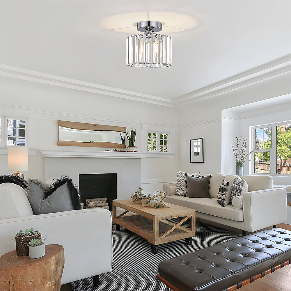 Crystal Semi Flush Mount Ceiling Lights for Living Room - Image 5