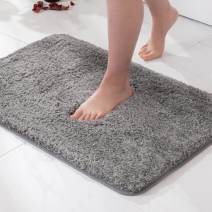 Bathroom Soft Plush Bath Rug | Highly Absorbent Non Slip Design