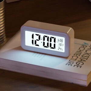 Digital Alarm Clock with LED Display and Temperature Function