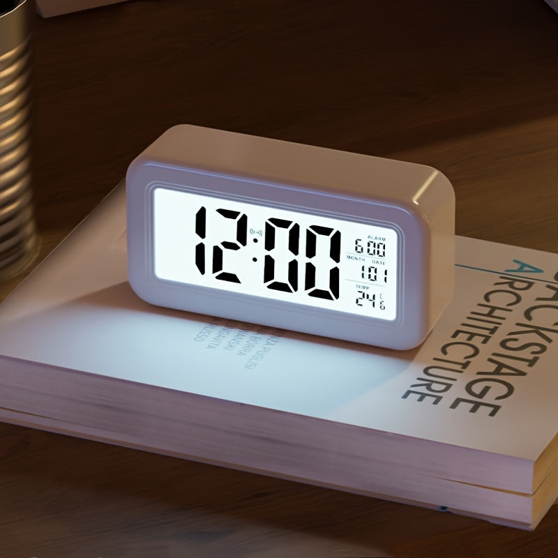 Digital Alarm Clock with LED Display and Temperature Function