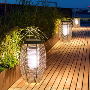 LED Rattan Outdoor Lantern Light – Portable & Weatherproof