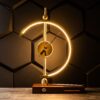 Modern LED Desk Clock with Sculptural Design