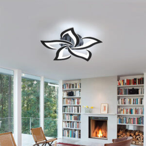 Alternative view of Contemporary Flower Shape Iron LED Ceiling Light For Living Room