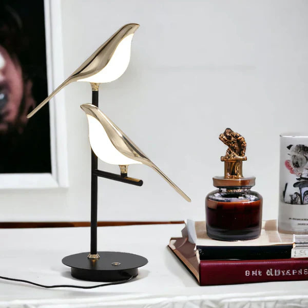 Nordic Bird LED Table Lamp – Elegant Ambient Lighting - Image 3