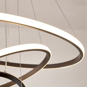 Modern LED Spiral Chandelier – Sculptural Statement Lighting