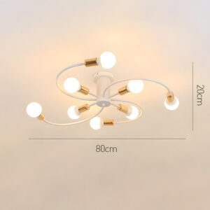 Alternative view of Light Luxury Multi-Head Living Room Ceiling Light
