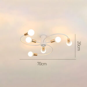 Light Luxury Multi-Head Living Room Ceiling Light