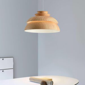 Alternative view of Midori Wooden Pendant Light – Modern Scandinavian Design