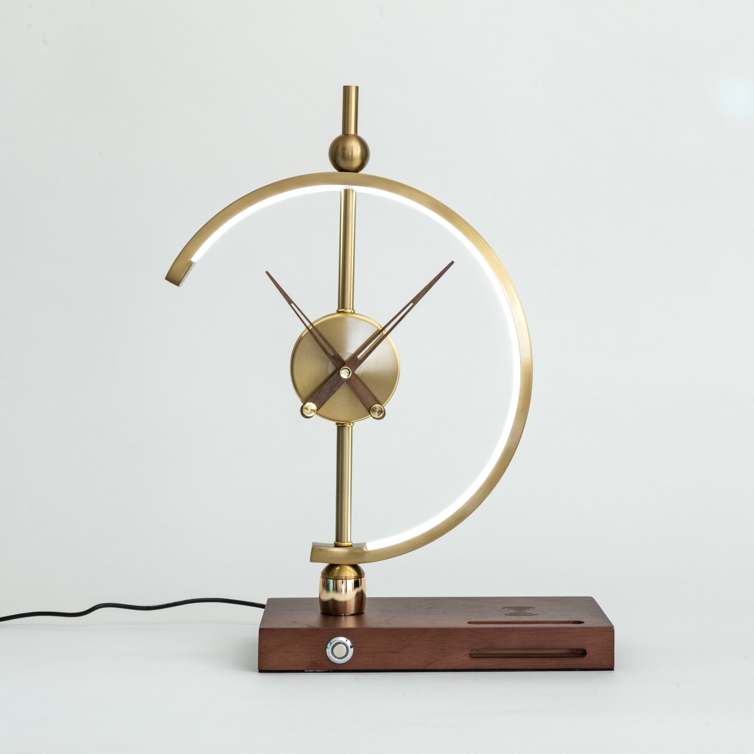 Modern LED Desk Clock with Sculptural Design - Image 5