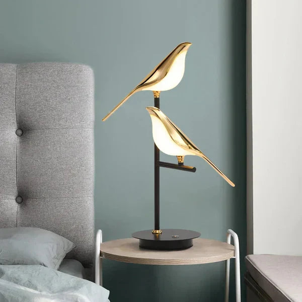 Nordic Bird LED Table Lamp – Elegant Ambient Lighting