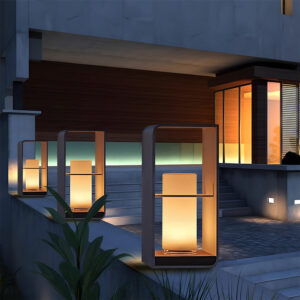 Alternative view of Minimalist Solar Garden Lights Waterproof Post Lights
