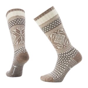 Everyday Cozy Popcorn Snowflake Pattern Crew Sock