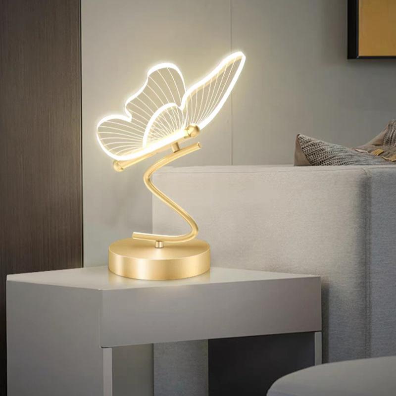 Modern LED Butterfly Table Lamp – Artistic Ambient Bedside Light - Image 5