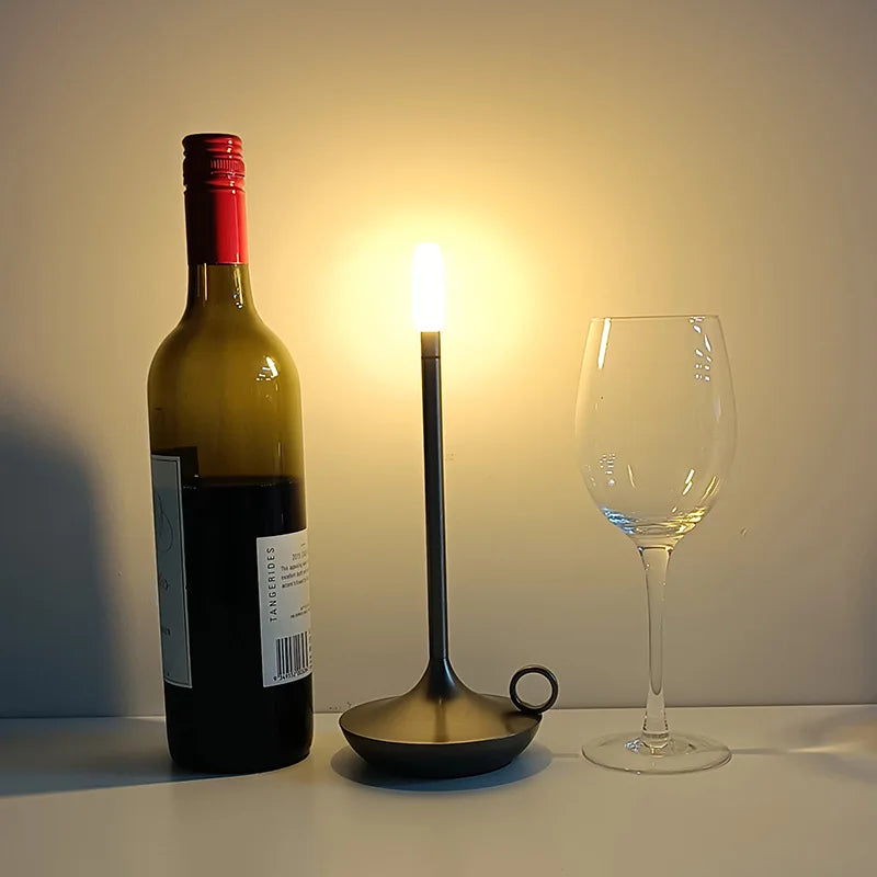 Rechargeable LED Candle-Style Touch Table Lamp – Minimalist Design - Image 4