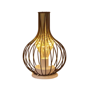 Alternative view of Industrial Cage LED Table Lamp – Ambient Decorative Lighting