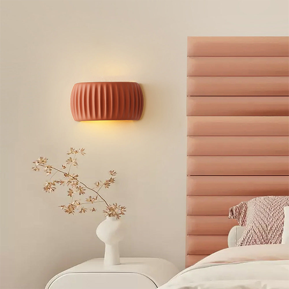 Macaroon Cream Color Simple Indoor Wall Light - Image 5