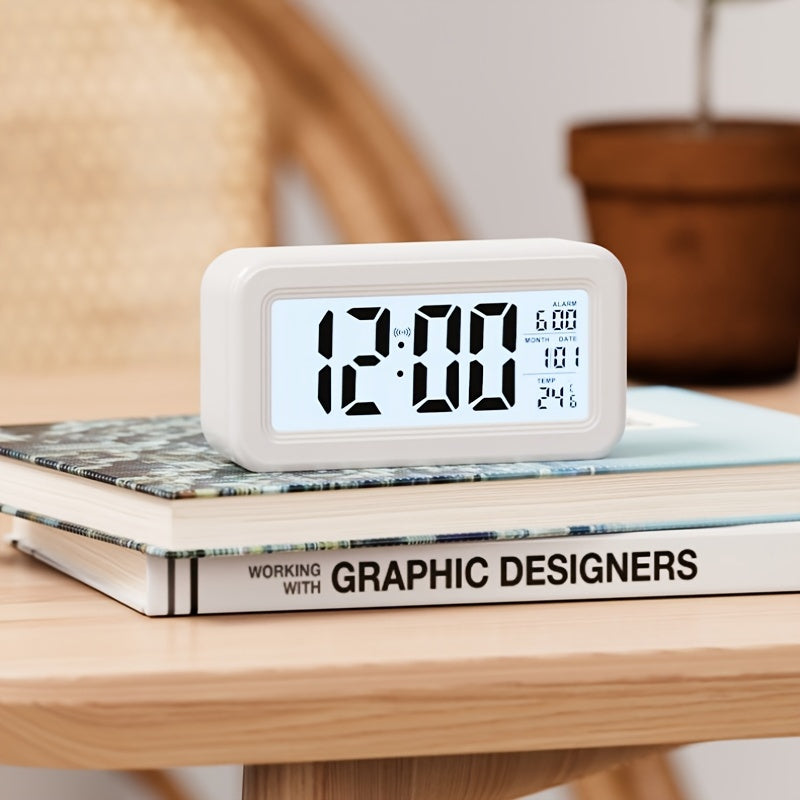 Digital Alarm Clock with LED Display and Temperature Function - Image 3